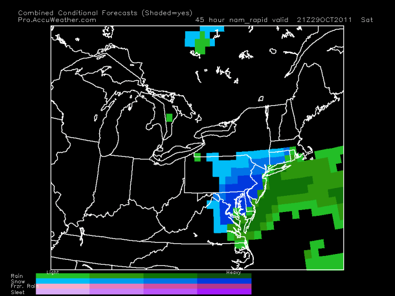 NAM 5 PM Saturday