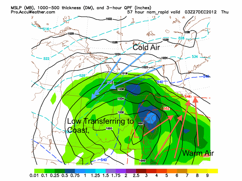 NAM Wednesday Storm