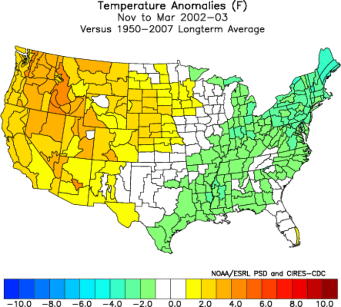 2002-2003 Temp Anomalies
