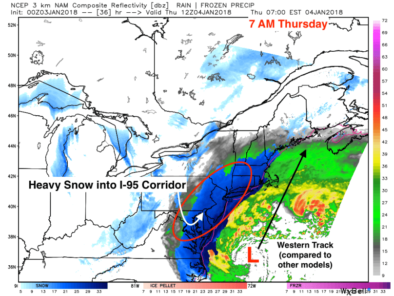 3K NAM 7 AM Thursday